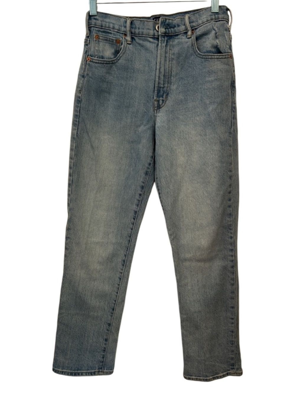 GAP wide Straight-Leg Women’s Jeans in Light Blue Wash size 27